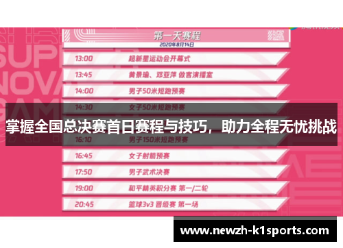 掌握全国总决赛首日赛程与技巧，助力全程无忧挑战